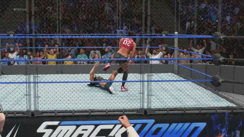 5. Steel Cage Nikki Bella vs AJ