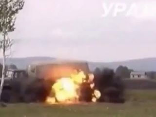 Подрыв Камаза и Урала - Краш тест по армейски