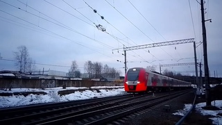 ЭС1П-002. Ласточка. Полетела на рассвете в Санкт-Петербург.  Тифон в упор. Петрозаводск.