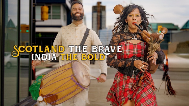 Scotland the Brave India the Bold ( Bagpipes) Official Music Video The Snake Charmer ft.