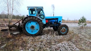 Купив Т-40АМ. Запуск, троит, пашу Зимой