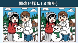 【間違い探し】脳トレ動画で記憶力向上・老化防止！誰でも簡単・気軽に楽しめるレクリエーション！【クイズ】