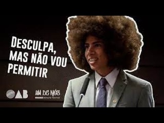 PRA ELES EU ERA UM SUB HUMANO - ATO DE DESAGRAVO NA OAB/PR