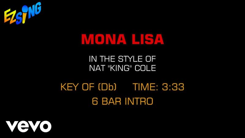 Nat King Cole Mona Lisa ( Karaoke EZ