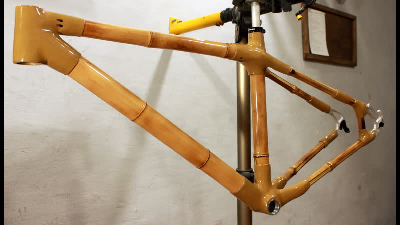 Рама из бамбука и пеньки, bamboo bike