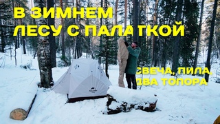 22 часа поход | Ночь в тайге | Делаем Финскую свечу - Шведский факел