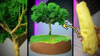 طريقة صنع مجسم شجره 🌳