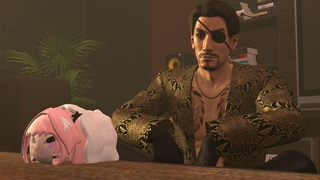 SFM Majima gives you a Haunted Astolfo Plushie