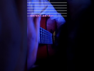 Simple spanish melody on one string +Tab #shorts