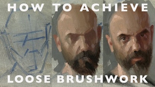 Portrait painting Tutorial - Brushes & How to Achieve Looser Brushwork