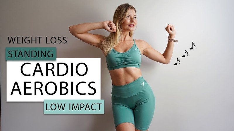45 MIN ALL STANDING CARDIO AEROBICS WORKOUT FOR WEIGHT LOSS Fat Burning, Low